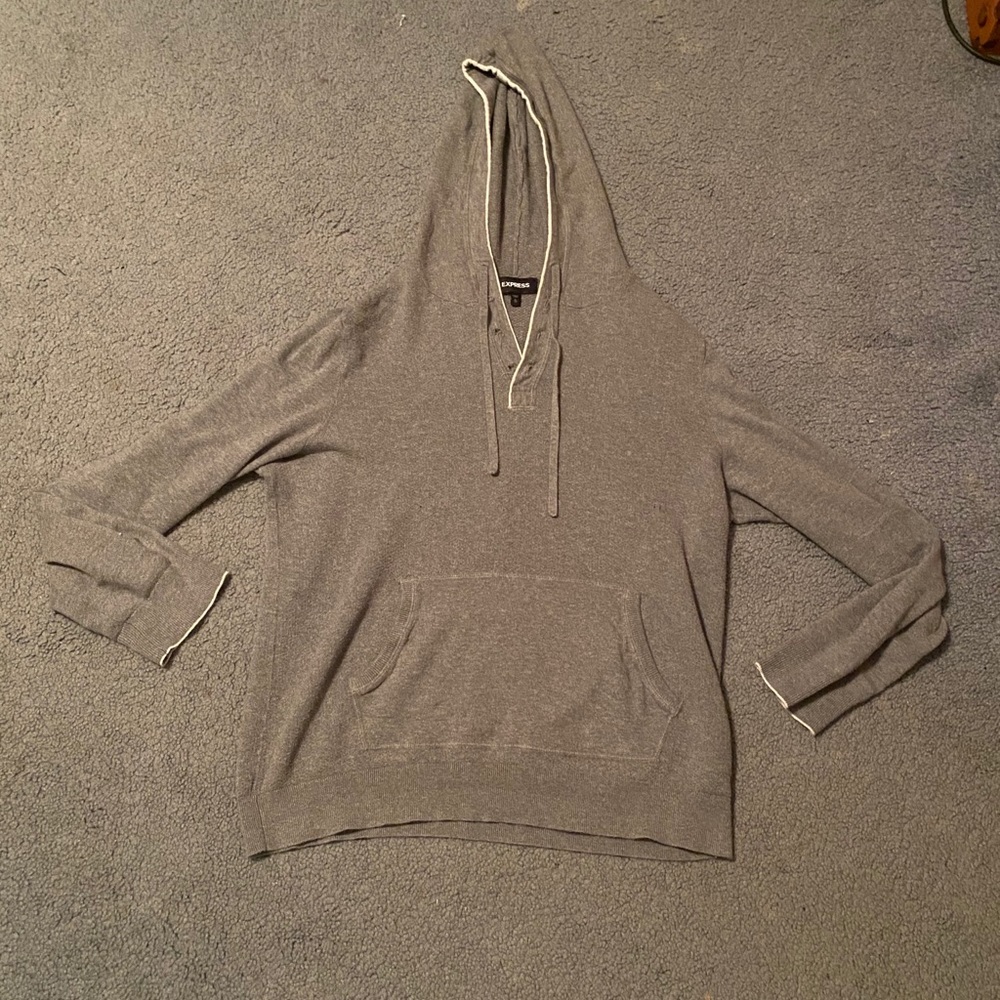 Express Extra Large Gray Hoodie